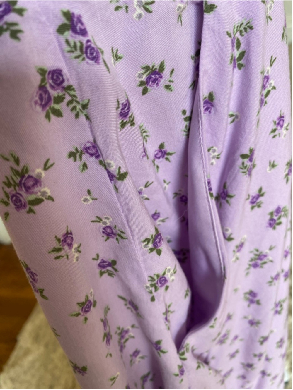 Torrid Lilac Ditsy Floral Midi Dress Cottagecore Romantic Feminine Coquette Boho - Picture 5 of 8